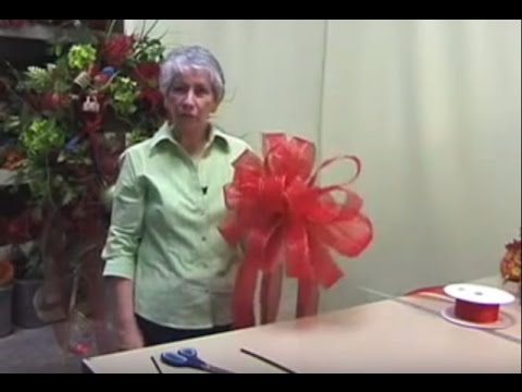 how to make a tree topper bow