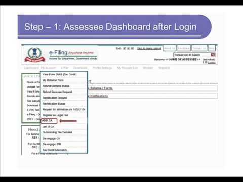 how to e filing of tax audit report