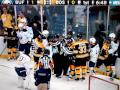 Milan Lucic LAYS OUT Goalie Ryan Miller Bruins vs Sabres 11/12/11