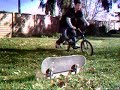 jump over two skateboards jump over two skateboards