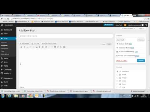 how to menu in wordpress