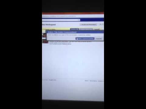 how to delete a message u sent on facebook