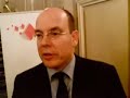 s.a.s. prince albert ii de monaco accepted a first video podcast at the monaco media forum.