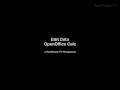 Edit Data in OpenOffice Calc