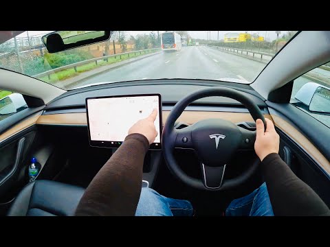 Tesla Model 3 Cool Features & POV Test Drive