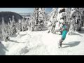Gopro Hd Hero Helmet Cam. Backside Powder Tree Run Whitefish Montana. Snowboarding