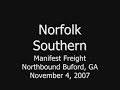 Norfolk Southern Freight Train at Buford, GA