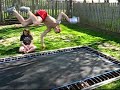 My Friends on the trampoline