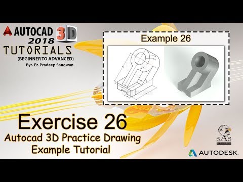 Autocad 3D Practice Drawing