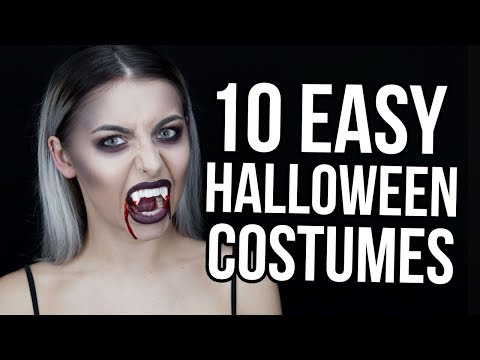 10 EASY LAST MINUTE HALLOWEEN MAKEUP / COSTUME IDEAS