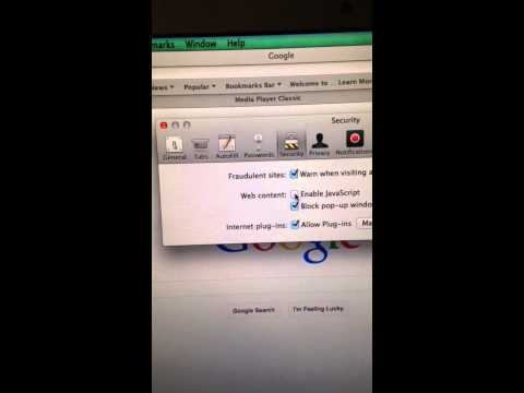 how to turn javascript on