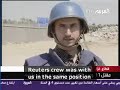 one of the leaders of demonstrations in gaza calling for the release of the bbc reporter alan johnston was a palestinian news cameraman, imad ghanem. on 5 july, he was shot by israeli soldiers as he filmed them invading gaza. a reuters video shows bullets hitting his body as he lay on the ground. an ambulance trying to reach him was also attacked. the israelis described him as a 