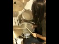Nicole drumming