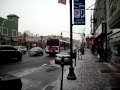 NJT 1989 Fixible Metro-B #3603 @ Bergenline Avenue in West New York on the 159 to Fort Lee as the snow was fallin'