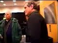 the juilliard string quartet greets elliott carter as he arrives for a rehearsal of his quartet no.5