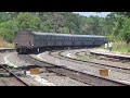 As I was zooming the Mangalore Mail curving out of Ullal RS,Palghat Intercity comes with ED WDM2 . Mangalore Mail was de-accelerating whereas Palghat ICE was accelerating towards its next halt, KGQ. Mangalore-Pallakad ICE was inaugurated by KH Muniyappa, Union Minister of State for Railways on 18 November 2011 from Mangalore Central. It leaves daily from Mangalore towards Pallakad at 1200 and reach at 18.15 hours . One of the rakes is brand new 2011 built while the other one is a mix of very old coaches and a few new ones.