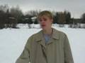 videos de weather man reporting out side