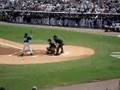 Billy Crystal batting at the NY Yankees Game in Tampa
