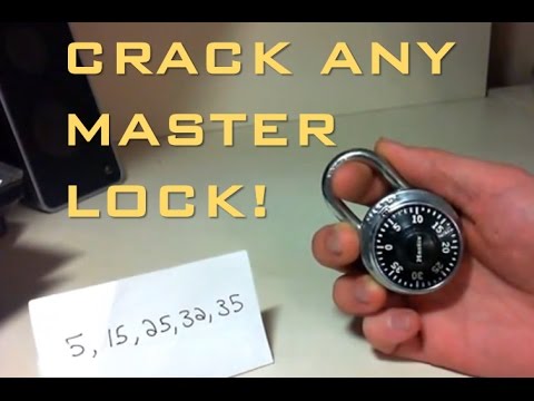 how to open combination lock