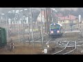 31.03.12 St44-2037 i ST44-20xx z pociągiem rudowym mijaja Zawadę z której następnie rusza ST45-06 z wagonami pasażerskimi które dzień wcześniej służyły w inscenizacji ataku terrorystycznego w Zamościu w ramach przygotowań na EURO 2012.