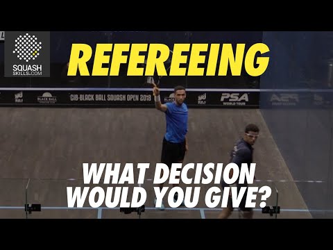 Squash Refereeing: Declan James v Mostafa Asal - Yes let