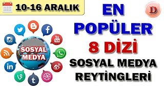 10-16 Aralık 2018 Sosyal Medya Reytingleri En Pop