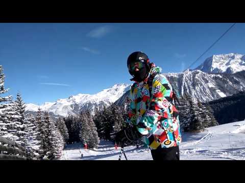 Трассы и красивая природа горнолыжного курорта Франции. Куршевель
