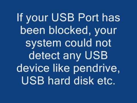 how to re enable usb port