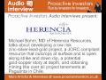 Michael Bohm, MD of Herencia Resources, talks to Proactiveinvestors