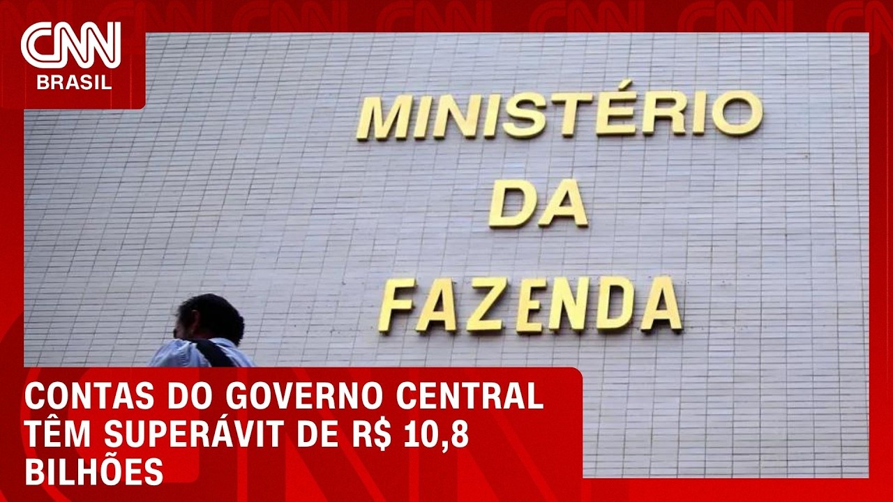 Contas do governo central têm superávit de R$ 10,8 bilhões em julho | HORA H
