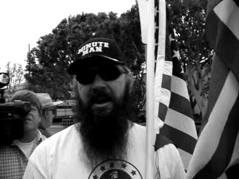 Confronting the minutemen on  May Day