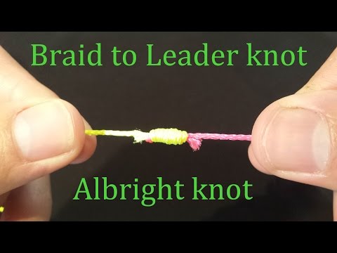 how to attach braid to mono