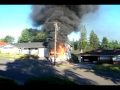 RV fire spreads to home - Camas WA