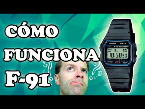 how to set time on casio f-91w
