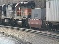 NS train at Lancing, TN. stopping