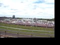 danica patrick takes the lead during a restart with ten laps to go in the 2005 indianapolis 500