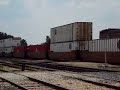 BNSF #4704 Warbonnet Leads Intermodal, CN Power, Joliet IL