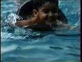 Grand father and grandchildren swimming Grand father and grandchildren swimming