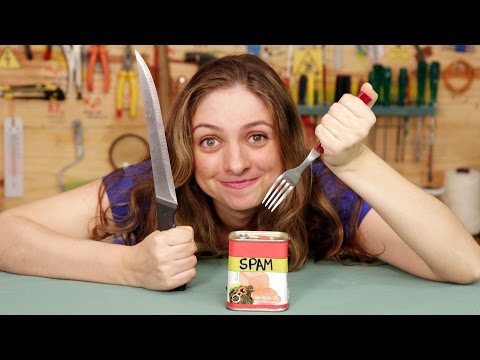 Como abrir e comer um Spam - How to open a spam