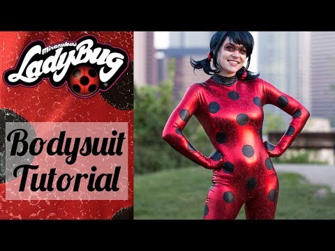 Ladybug Costume Tutorial - Textured Bodysuit + Gloves & Shoe Covers