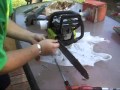 cleaning the Poulan p3314 chainsaw