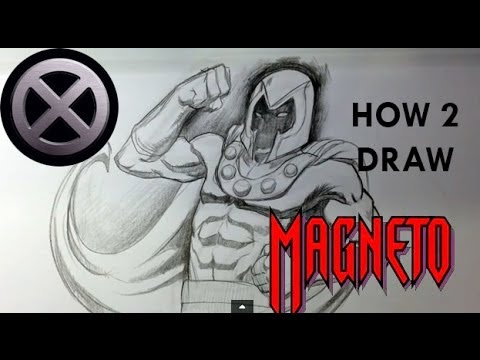 how to draw magneto from x-men