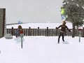 The Sims 2 Seasons Snowball Fight
