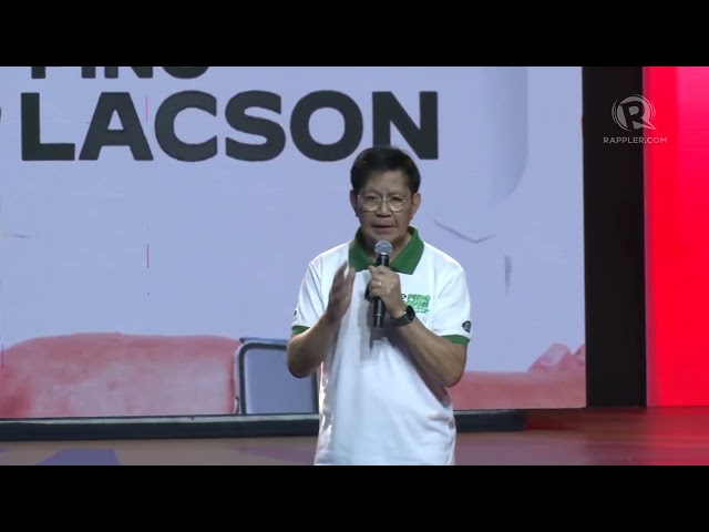 In Marcos country to woo votes, Ping Lacson talks about EDSA