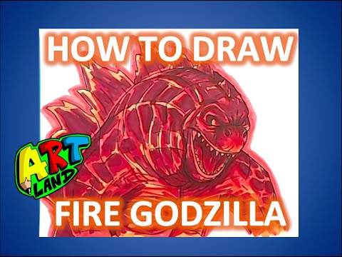 video-linktoworks-How to Draw FIRE GODZILLA from GODZILLA KING OF THE...