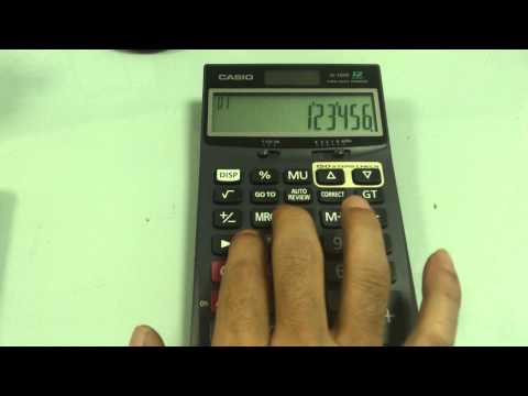 how to off casio mj-120d