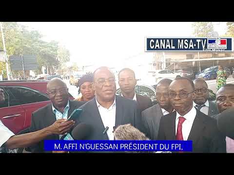 Côte d'Ivoire: Plainte déposé du Candidat Président du FPI Affi N'Guessan suite au Processus Electorale de la Présidentielle d'Octobre 2025