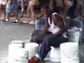 who see check this out man its  a street drummer