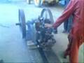 Starting the Crossley engine