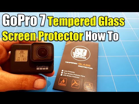 GoPro Hero 7 Black How To Apply Tempered Glass Screen Protector Perfectly Clear